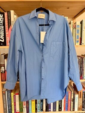 NWT Shaina Mote pocket shirt, cornflower blue